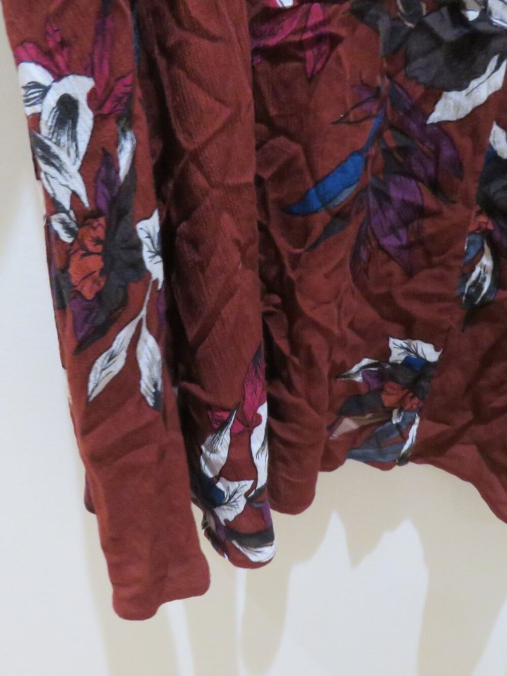 FREE PEOPLE Tree Swing Tunic Dress Electric Orchid Floral Medium Boho Festival - Picture 12 of 13